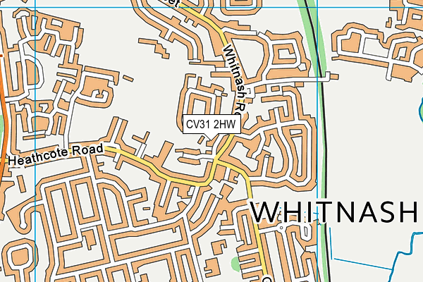 CV31 2HW map - OS VectorMap District (Ordnance Survey)