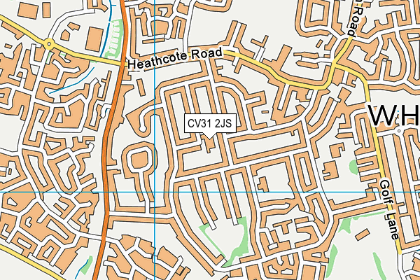 CV31 2JS map - OS VectorMap District (Ordnance Survey)