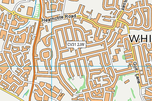 CV31 2JW map - OS VectorMap District (Ordnance Survey)