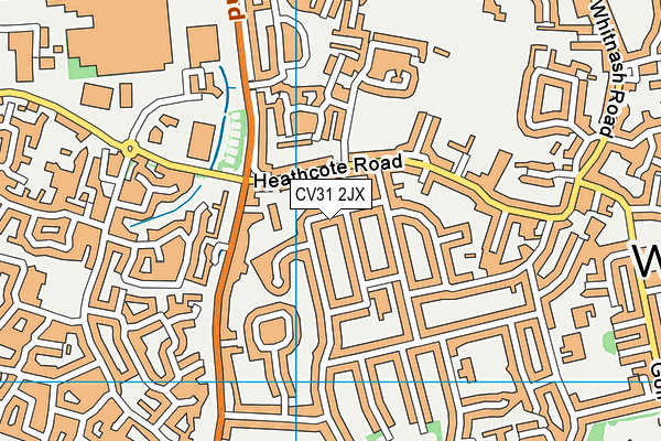 CV31 2JX map - OS VectorMap District (Ordnance Survey)