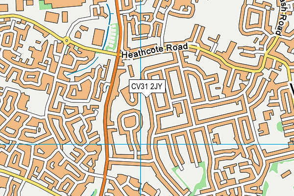 CV31 2JY map - OS VectorMap District (Ordnance Survey)