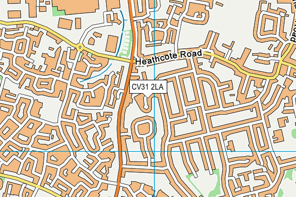 CV31 2LA map - OS VectorMap District (Ordnance Survey)