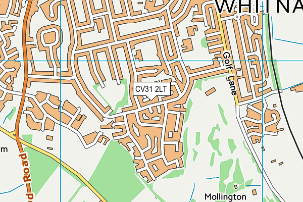CV31 2LT map - OS VectorMap District (Ordnance Survey)