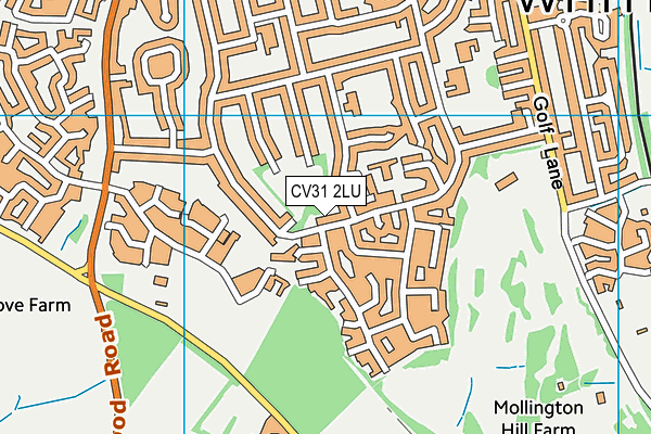 CV31 2LU map - OS VectorMap District (Ordnance Survey)