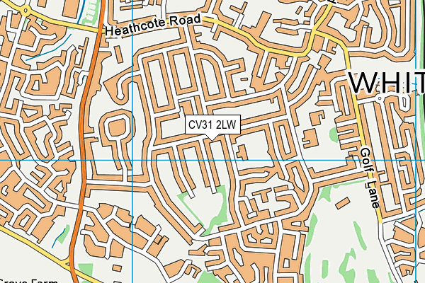 CV31 2LW map - OS VectorMap District (Ordnance Survey)