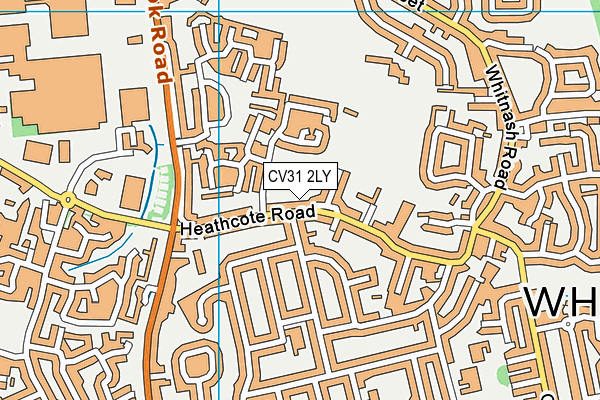 CV31 2LY map - OS VectorMap District (Ordnance Survey)