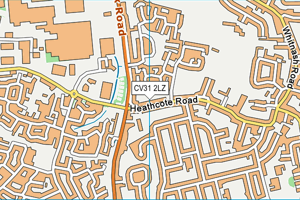 CV31 2LZ map - OS VectorMap District (Ordnance Survey)