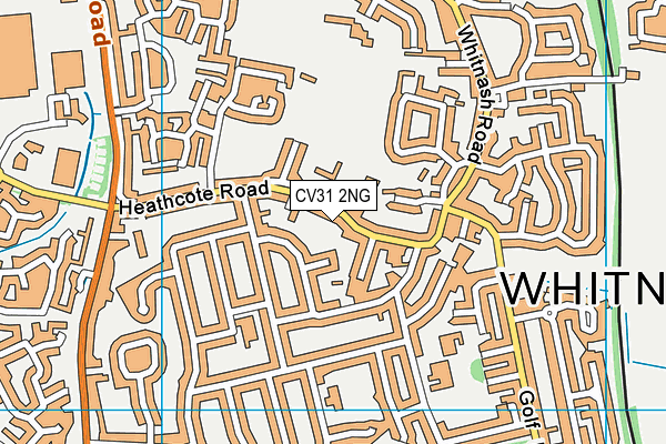 CV31 2NG map - OS VectorMap District (Ordnance Survey)