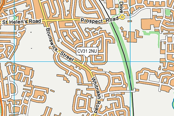 CV31 2NU map - OS VectorMap District (Ordnance Survey)