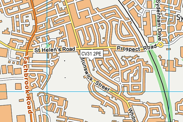 CV31 2PE map - OS VectorMap District (Ordnance Survey)