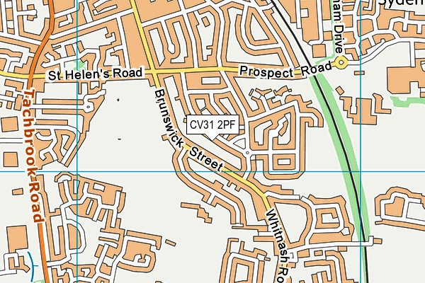 CV31 2PF map - OS VectorMap District (Ordnance Survey)