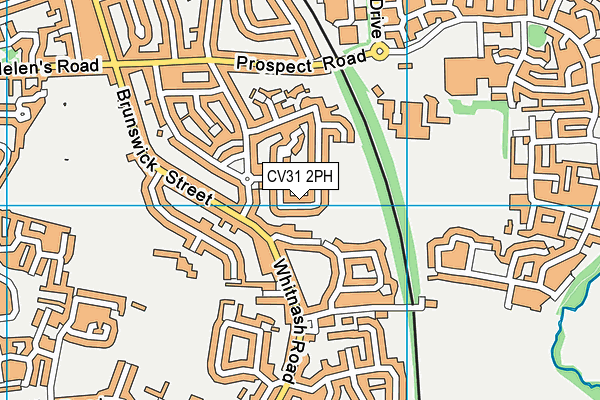 CV31 2PH map - OS VectorMap District (Ordnance Survey)