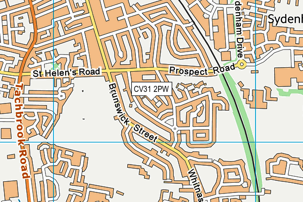 CV31 2PW map - OS VectorMap District (Ordnance Survey)