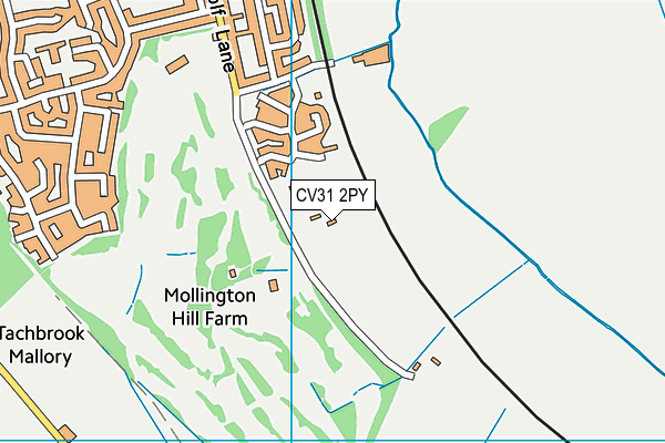 CV31 2PY map - OS VectorMap District (Ordnance Survey)