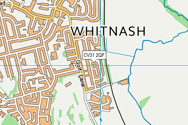 CV31 2QF map - OS VectorMap District (Ordnance Survey)