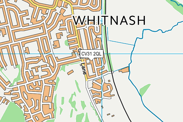 CV31 2QL map - OS VectorMap District (Ordnance Survey)