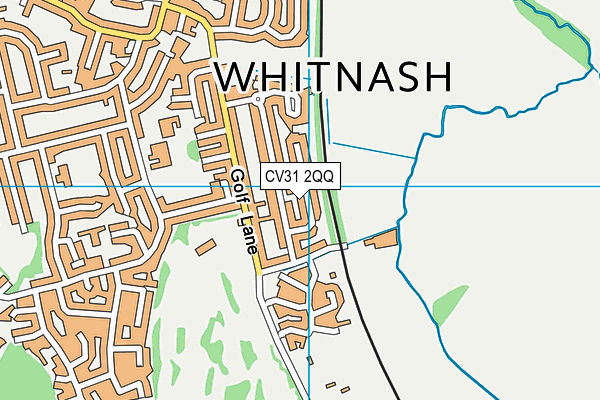 CV31 2QQ map - OS VectorMap District (Ordnance Survey)