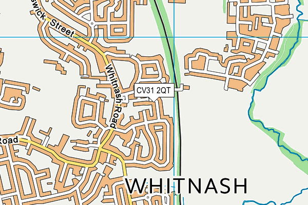 CV31 2QT map - OS VectorMap District (Ordnance Survey)
