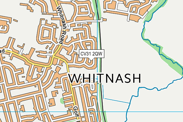 CV31 2QW map - OS VectorMap District (Ordnance Survey)