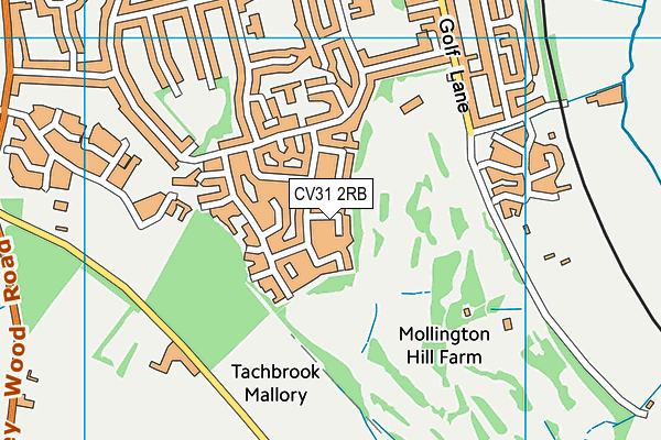 CV31 2RB map - OS VectorMap District (Ordnance Survey)
