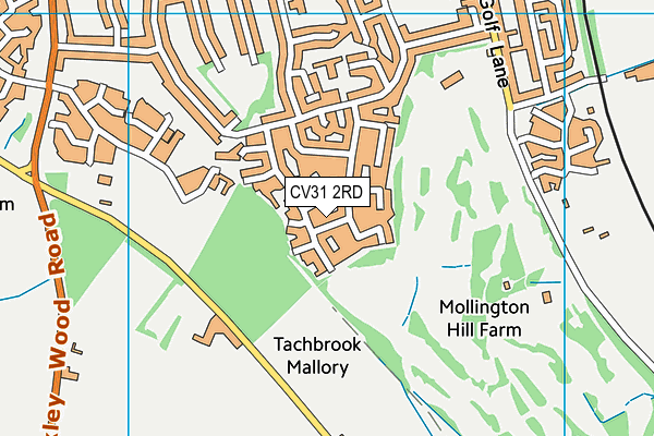 CV31 2RD map - OS VectorMap District (Ordnance Survey)