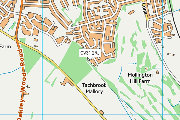 CV31 2RJ map - OS VectorMap District (Ordnance Survey)
