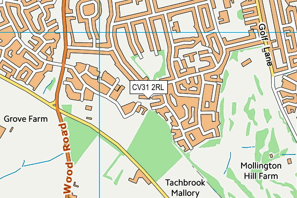 CV31 2RL map - OS VectorMap District (Ordnance Survey)