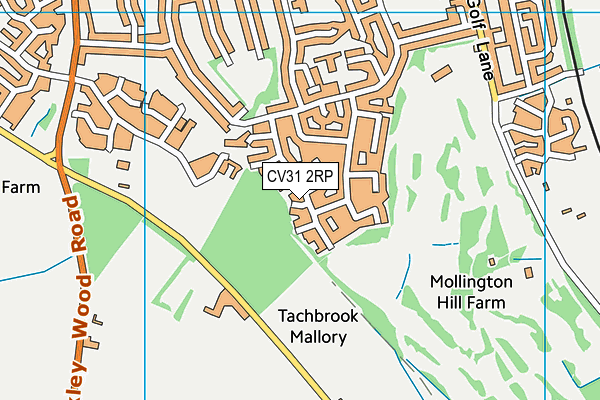 CV31 2RP map - OS VectorMap District (Ordnance Survey)