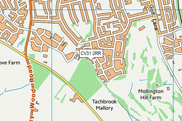 CV31 2RR map - OS VectorMap District (Ordnance Survey)