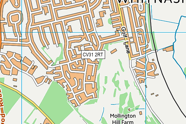 CV31 2RT map - OS VectorMap District (Ordnance Survey)