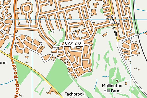 CV31 2RX map - OS VectorMap District (Ordnance Survey)