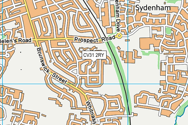 CV31 2RY map - OS VectorMap District (Ordnance Survey)