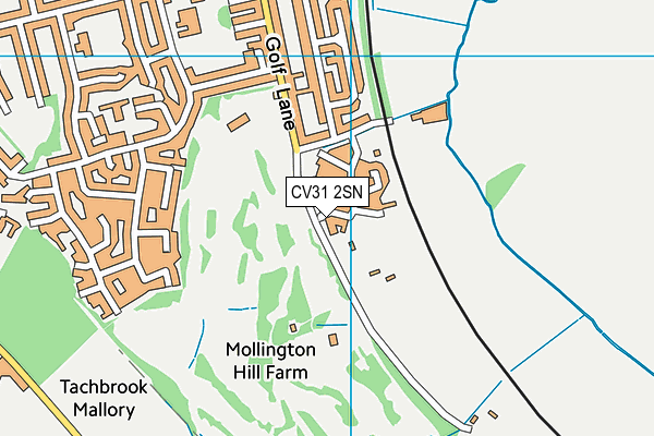 CV31 2SN map - OS VectorMap District (Ordnance Survey)