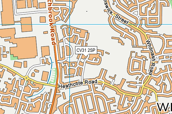 CV31 2SP map - OS VectorMap District (Ordnance Survey)