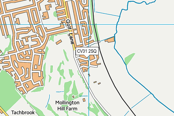 CV31 2SQ map - OS VectorMap District (Ordnance Survey)