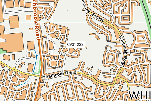 CV31 2SS map - OS VectorMap District (Ordnance Survey)