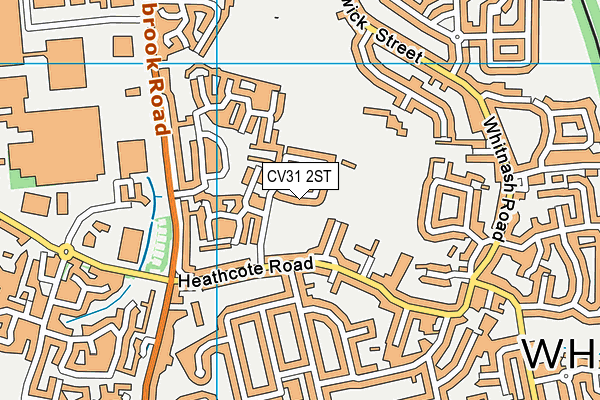 CV31 2ST map - OS VectorMap District (Ordnance Survey)