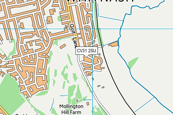 CV31 2SU map - OS VectorMap District (Ordnance Survey)