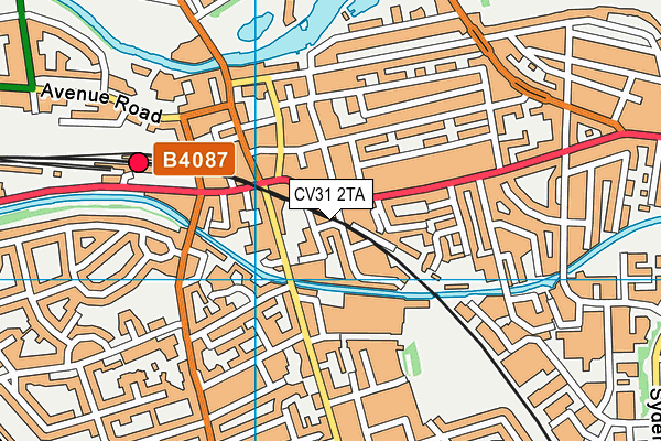 CV31 2TA map - OS VectorMap District (Ordnance Survey)