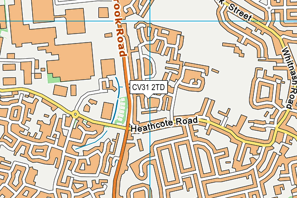 CV31 2TD map - OS VectorMap District (Ordnance Survey)