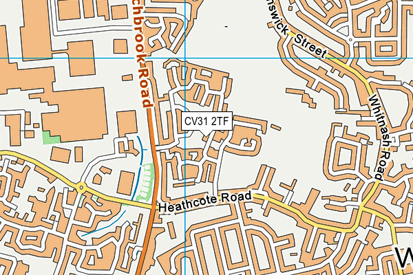 CV31 2TF map - OS VectorMap District (Ordnance Survey)