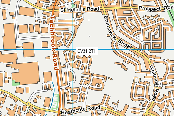 CV31 2TH map - OS VectorMap District (Ordnance Survey)