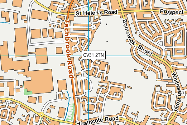 CV31 2TN map - OS VectorMap District (Ordnance Survey)