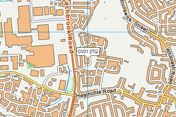 CV31 2TQ map - OS VectorMap District (Ordnance Survey)