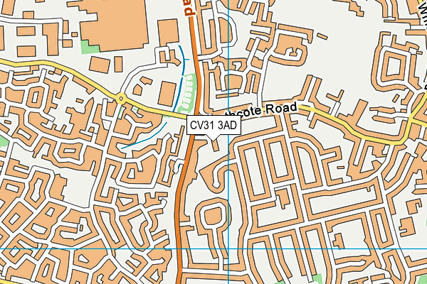 CV31 3AD map - OS VectorMap District (Ordnance Survey)