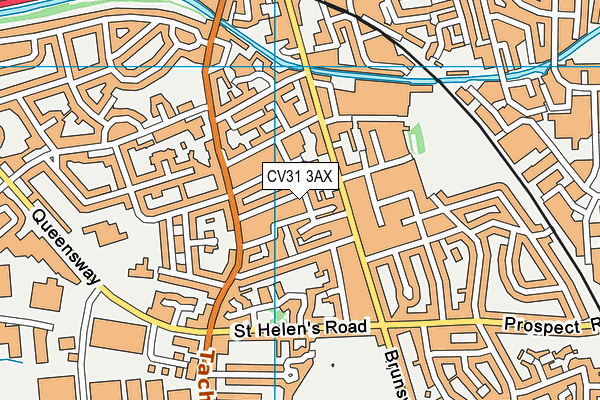 CV31 3AX map - OS VectorMap District (Ordnance Survey)