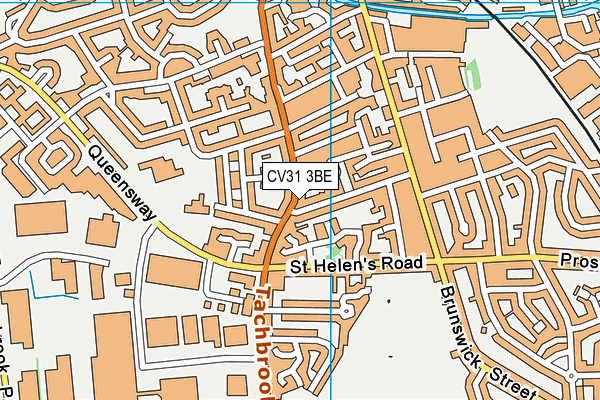 CV31 3BE map - OS VectorMap District (Ordnance Survey)