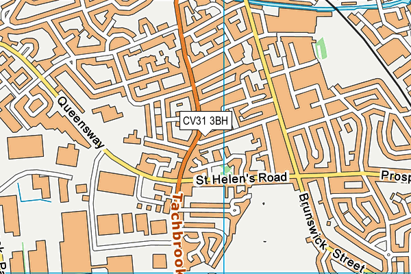 CV31 3BH map - OS VectorMap District (Ordnance Survey)