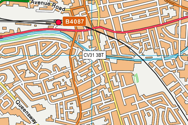 CV31 3BT map - OS VectorMap District (Ordnance Survey)