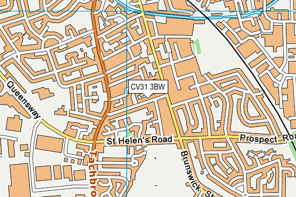 CV31 3BW map - OS VectorMap District (Ordnance Survey)